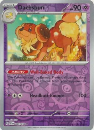 Scarlet & Violet (Base Set) 099/198 Dachsbun (Reverse Holo)