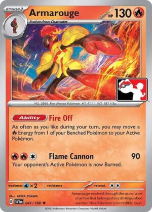 Scarlet & Violet (Base Set) 041/198 Armarouge (Prize Pack League Promo Non-Holo)