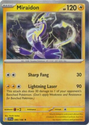 Scarlet & Violet (Base Set) 080/198 Miraidon (Holo)