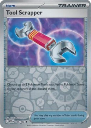 SV White Flare 085/086 Tool Scrapper (Reverse Holo)