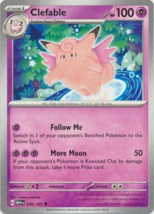 Scarlet & Violet 151 036/165 Clefable