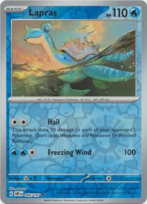 SV Obsidian Flames 045/197 Lapras (Reverse Holo)