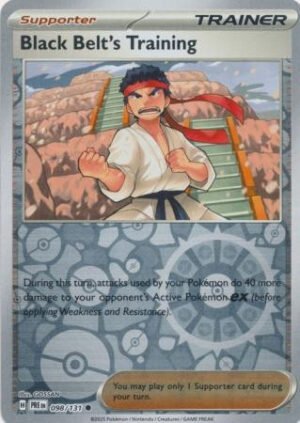 SV Prismatic Evolutions 098/131 Black Belt's Training #098 (Reverse Holo)