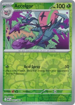 SV White Flare 009/086 Accelgor (Reverse Holo)