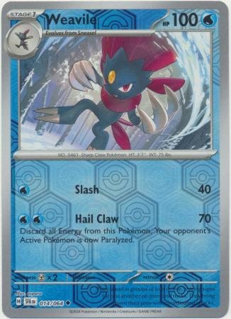 SV Shrouded Fable 014/064 Weavile (Reverse Holo)