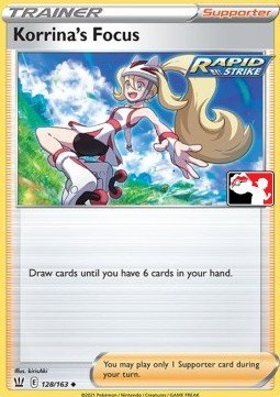 Battle Styles 128/163 Korrina's Focus (Prize Pack League Promo Non-Holo)