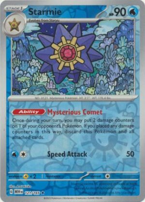 Scarlet & Violet 151 121/165 Starmie (Reverse Holo)