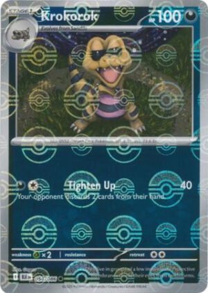 SV Black Bolt 058/086 Krokorok (POKE BALL Reverse Holo)