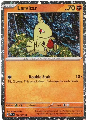 SV Paldea Evolved 110/193 Larvitar (Cosmo Holo)