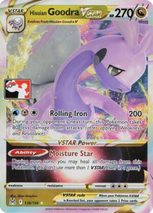 SWSH Lost Origin 136/196 Hisuian Goodra VSTAR (Prize Pack League Promo)