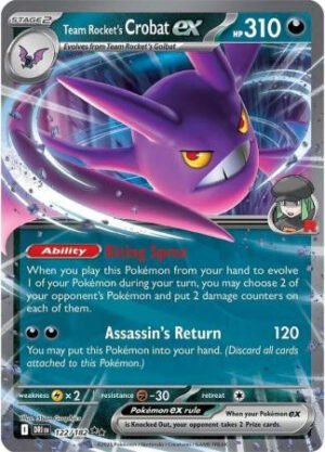 SV Destined Rivals 122/182 Team Rocket’s Crobat ex (Half Art)