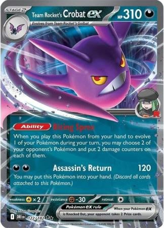 SV Destined Rivals 122/182 Team Rocket’s Crobat ex (Half Art)
