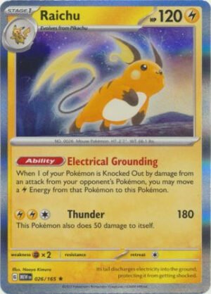 Scarlet & Violet 151 026/165 Raichu (Holo)