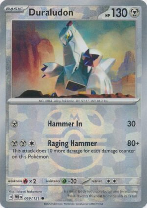SV Prismatic Evolutions 069/131 Duraludon (MASTER BALL Pattern Holo)