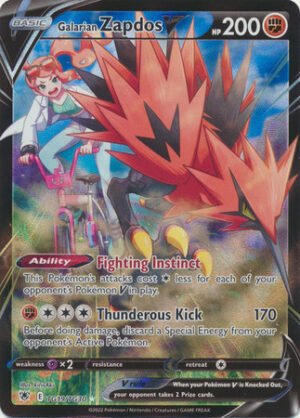Astral Radiance TG19/TG30 Galarian Zapdos V (Full Art)