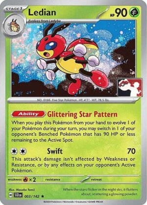 SV Stellar Crown 003/142 Ledian (Prize Pack League Promo Non-Holo)