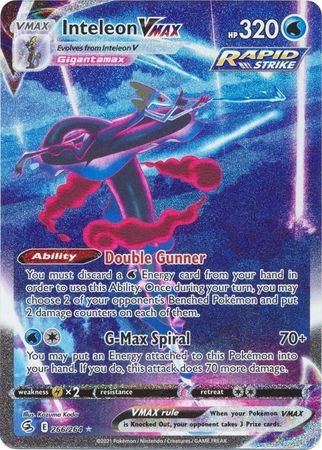 Fusion Strike 266/264 Inteleon VMAX (Alternative Art, Full Art)