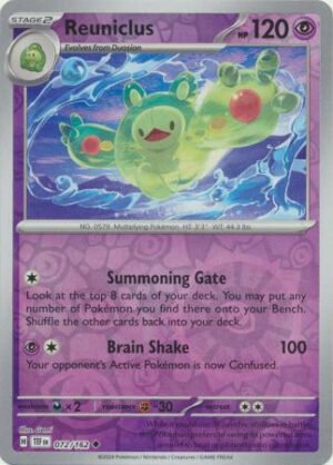 SV Temporal Forces 072/162 Reuniclus (Reverse Holo)