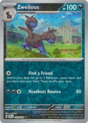 SV Paldea Evolved 139/193 Zweilous (Reverse Holo)