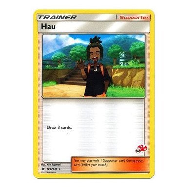 Sun and Moon (Base Set) 120/149 Hau (Charizard Symbol 52)