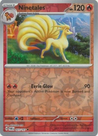 SV Twilight Masquerade 027/167 Ninetales (Reverse Holo)