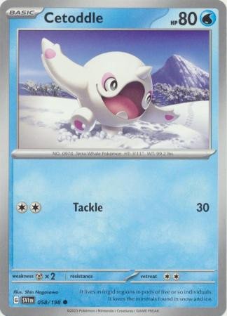 Scarlet & Violet (Base Set) 058/198 Cetoddle