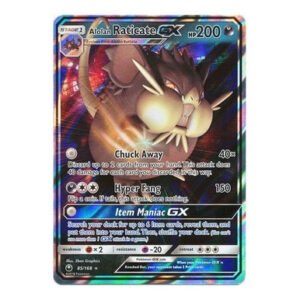 SM Celestial Storm 85/168 Alolan Raticate GX (Half Art)