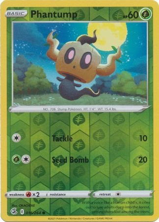 Fusion Strike 016/264 Phantump (Reverse Holo)