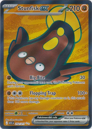 ME Ascended Heroes 252/217 Stunfisk ex (Full Art)