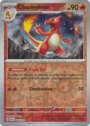 SV Paldean Fates 008/091 Charmeleon (Reverse Holo)