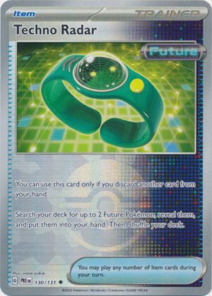 SV Prismatic Evolutions 130/131 Techno Radar (POKE BALL Pattern Holo)