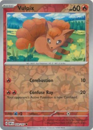 SV Obsidian Flames 028/197 Vulpix (Reverse Holo)