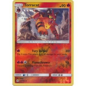 Sun and Moon (Base Set) 25/149 Torracat (Reverse Holo)
