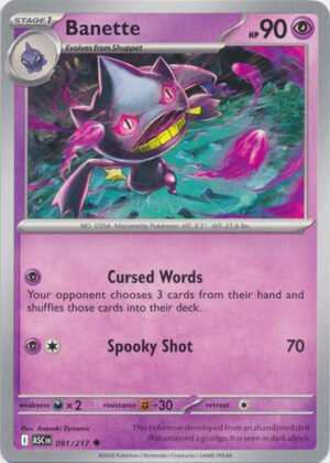 ME Ascended Heroes 091/217 Banette