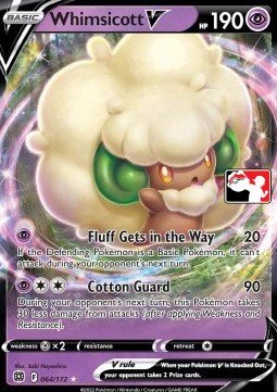 Brilliant Stars 064/172 Whimsicott V (Prize Pack League Promo)