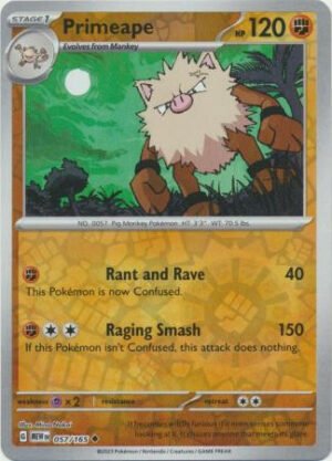Scarlet & Violet 151 057/165 Primeape (Reverse Holo)