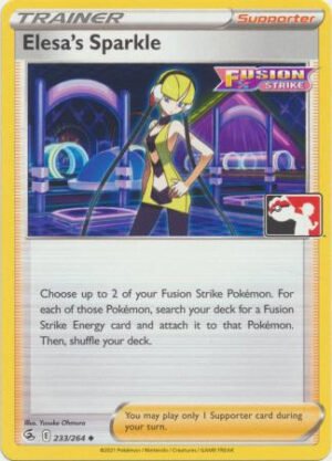 Fusion Strike 233/264 Elesa's Sparkle (Prize Pack League Promo Non-Holo)