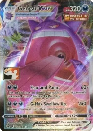 Fusion Strike 157/264 Gengar VMAX (Prize Pack League Promo)