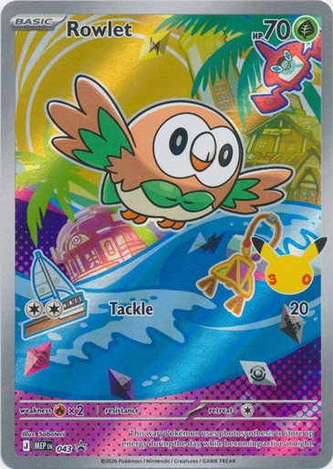 Mega Evolution Promo MEP043 Rowlet (Illustration Rare)