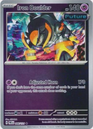 SV Prismatic Evolutions 046/131 Iron Boulder (Reverse Holo)