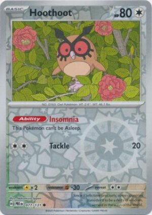 SV Prismatic Evolutions 077/131 Hoothoot (Reverse Holo)