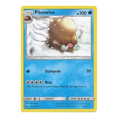 SM Crimson Invasion 020/111 Piloswine