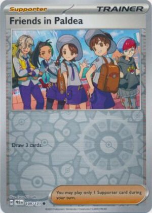 SV Prismatic Evolutions 109/131 Friends in Paldea (Reverse Holo)