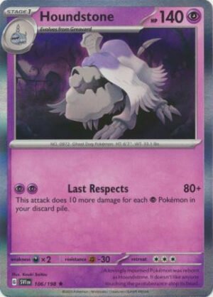 Scarlet & Violet (Base Set) 106/198 Houndstone (Holo)