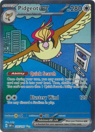 SV Obsidian Flames 225/197 Pidgeot ex (Alternative Art, Full Art)