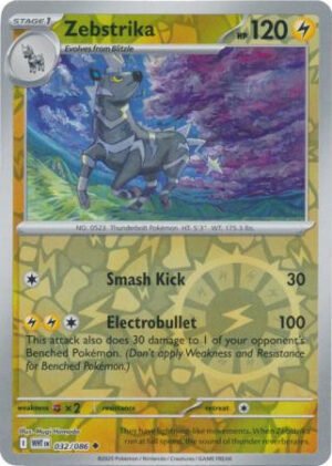 SV White Flare 032/086 Zebstrika (Reverse Holo)