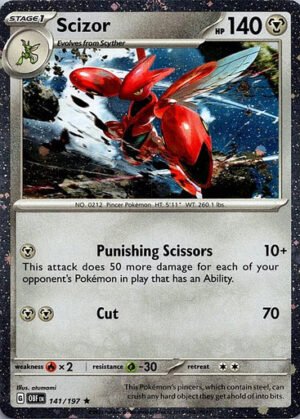 SV Obsidian Flames 141/197 Scizor (Cosmo Holo)