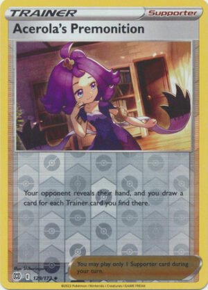 Brilliant Stars 129/172 Acerola's Premonition (Reverse Holo)