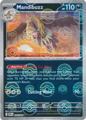 SV White Flare 064/086 Mandibuzz (POKE BALL Reverse Holo)