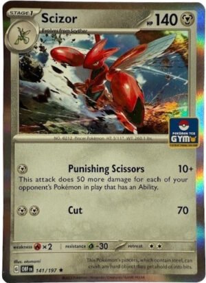 SV Obsidian Flames 141/197 Scizor (Gym Stamp Holo)